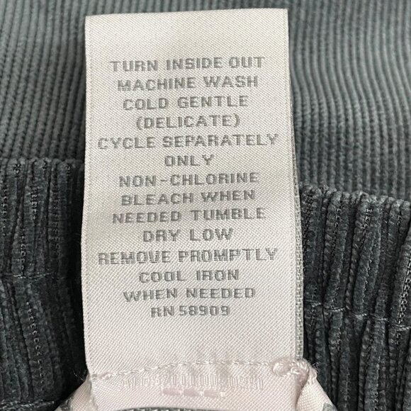 Allison Daley Gray Thin Wale Corduroy Pants Size 12R - Picture 6 of 8